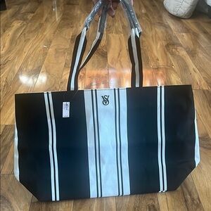 Stylish Black and White Victoria's Secret Men's Bag